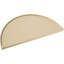 Demi-rond signature fronton en uréthane, brun clair apprêté-103268827-113221387-113057099