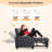 Upholstered Convertible Twin Size Loveseat Recliner Sleeper Couch Pull Out Sofa Sofa Bed For Small Spaces-1818569425