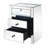 Decatur 2-Drawer Nightstand in Mirrored