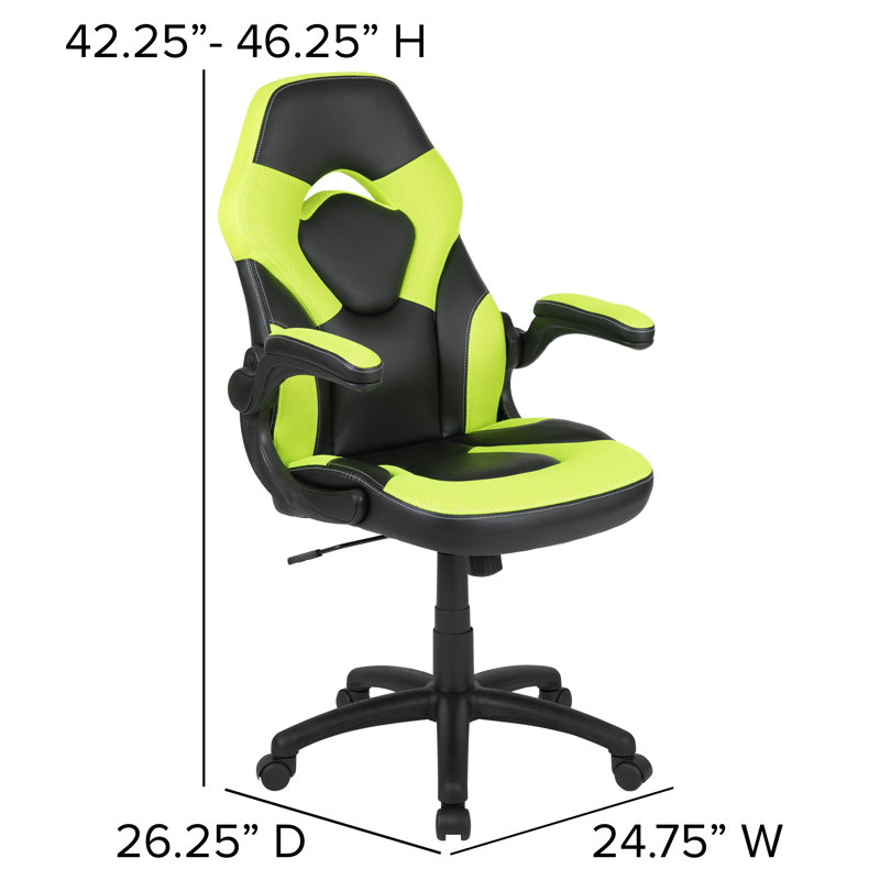 Ensemble de bureau rectangulaire 2 pièces Bridedale, Vert