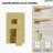 22" Waterfall & Rainfall Shower System with Adjustable Slide Bar Handheld Shower and Pressure-Balanced Valve-109315593