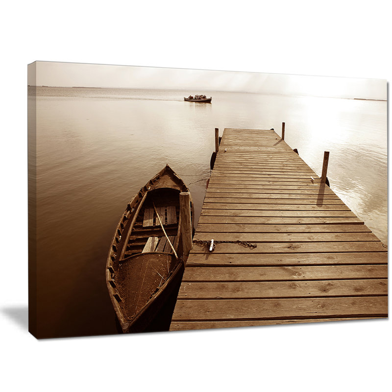 « albufera lake humides pilier »-imprimé, H 20 po x l 20 po x P 1 po, Toile tendue
