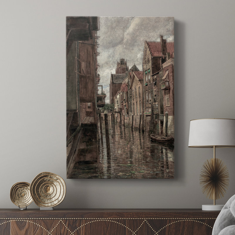 Paysage rétro CLVII - galerie Cavas, H 12 po x l 8 po