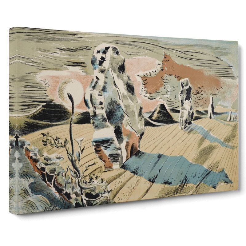 Avebury by Paul Nash - Wrapped Canvas Painting, 40cm H x 60cm W x 3cm D