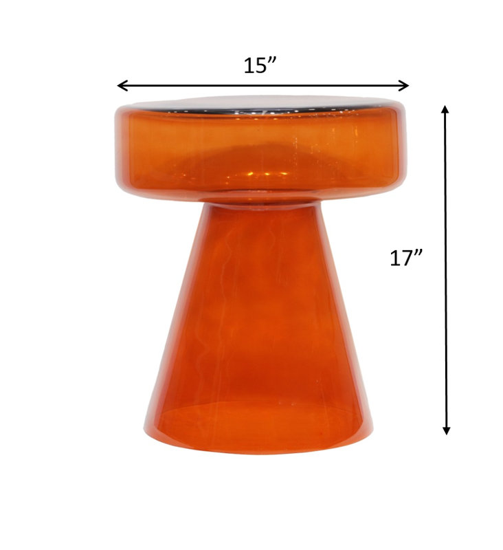 Table en verre Briar Paprika