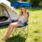 Gwendolen 330 lbs Heavy-Duty Camping Chair with Sun Canopy Cup Holder-2016559995