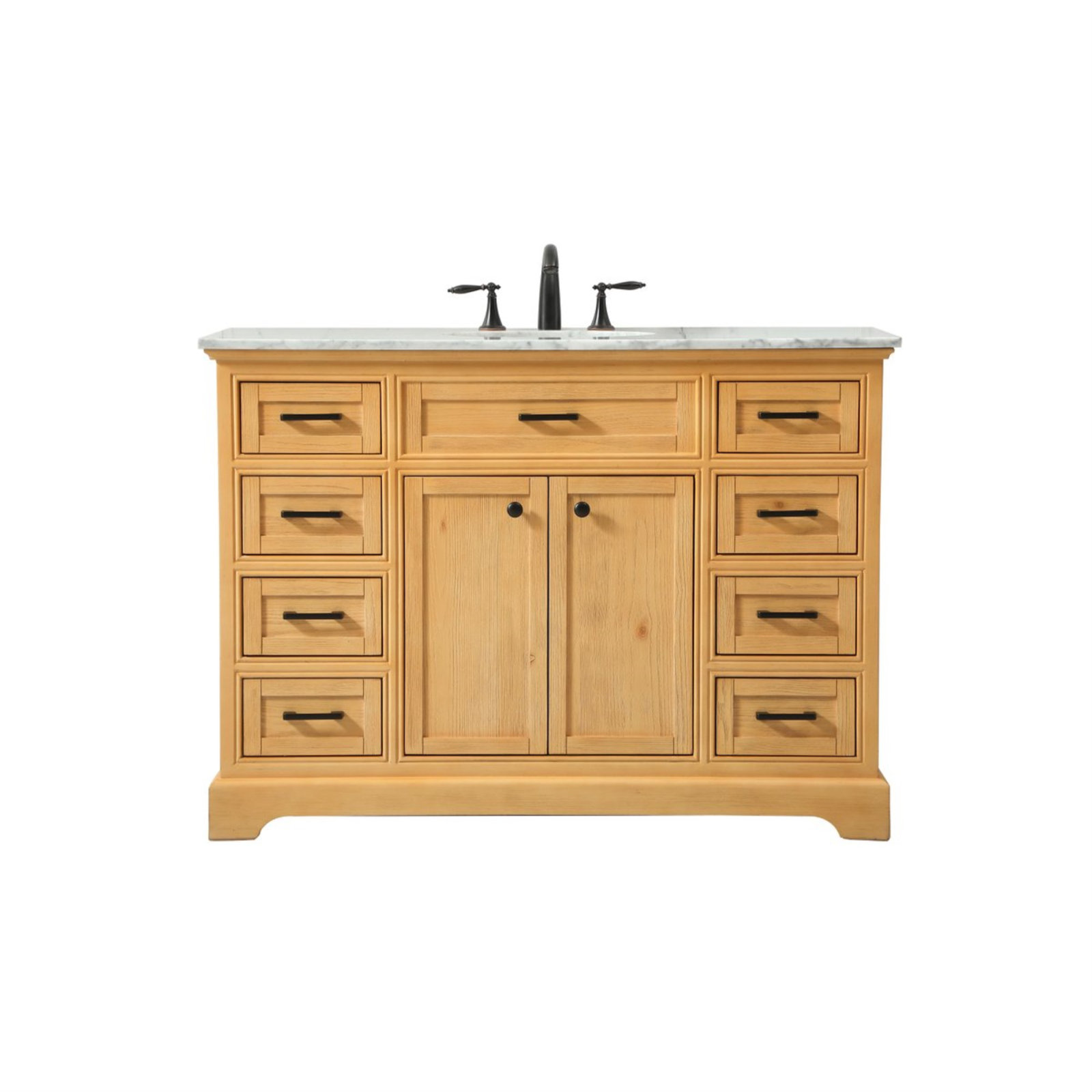 Hermes 48'' Single Bathroom Vanity, Natural Wood