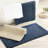 1 Pcs Navy 3000 Gsm 24x44" 100% Cotton Reversible Bath Rug - Superior Construction, , Non Slip Comfort Oriented, Machine Washable, Medium Pile-236771664