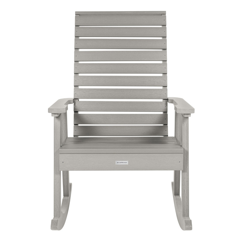 Chaise berçante en plastique Midwest, Gris havre
