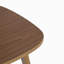 Tabouret de bar en bois avec finition noyer, ensemble de 2