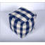 Pouf carré à carreaux, repose-pieds polyvalent et coussin de sol Connor