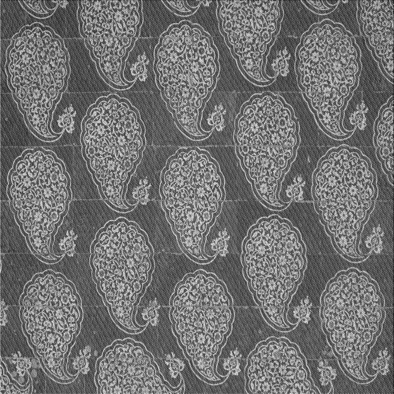 Tapis 100% à motifs lavables à la machine 2989 WSH-PAT2215-GRY, Carré 8 pi