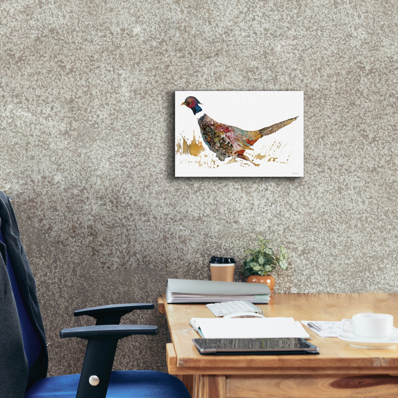  «Pheasant 2» par Stellar Design Studio, art mural sur toile, 18 po x 12 po