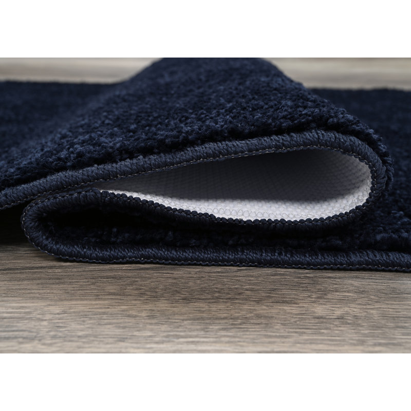 Ensemble de tapis de salle de bain lavable 5 pièces Kammer - Cendré , Bleu