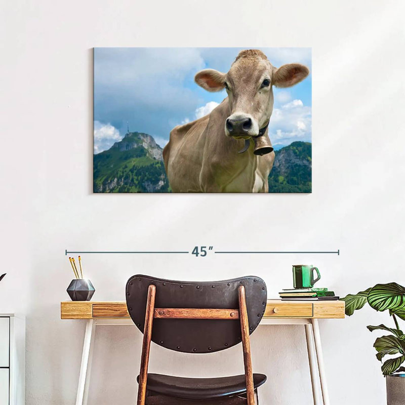 Proud Swiss Cow, 24" H x 36" W