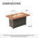 Rattan Firepit Table