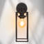 Steel Single Armed Unswitched Wall Light Sconce