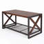 Table basse industrielle en bois massif récupéré l 44 po x P 23 po x H 18 po HOUSEMART
