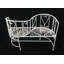  Banc de jardin en métal Vis-A-Vis