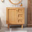 Meuble-lavabo avec lavabo, 3 tiroirs et 1 grande porte à fermeture douce