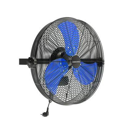 18 Inch Wall Fan Pro Series - 4900 CFM 3 Speed High Velocity Industrial Wall Mount Fans for Commercial, Residential, Warehouse, Covered Patio, Shop, Garage, Barn, Gazebo UL Safety Listed