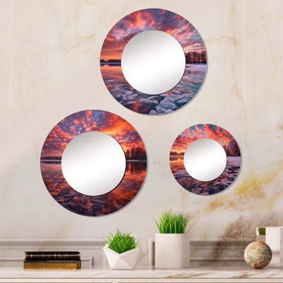 Brasen Metal Round Mirror