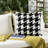 Houndstooth Outdoor Throw Pillow-33337711