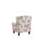 Kristin Upholstered Wingback Chair with Footstool