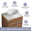 Meuble-lavabo simple avec plateau de meuble-lavabo 23,67 po Qailah