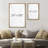 Push Never Achieve Great Things Wall Art Decor Framed On Canvas 3 Pieces Print-128128997-128128998