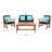 Calhoun Acacia 4 - Person Patio Conversation Sets with Cushions-1480720484-1494403695