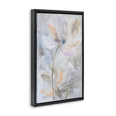 Toile abstraite avec éclaboussures florales abstraites, conception par LSR Creative Studio