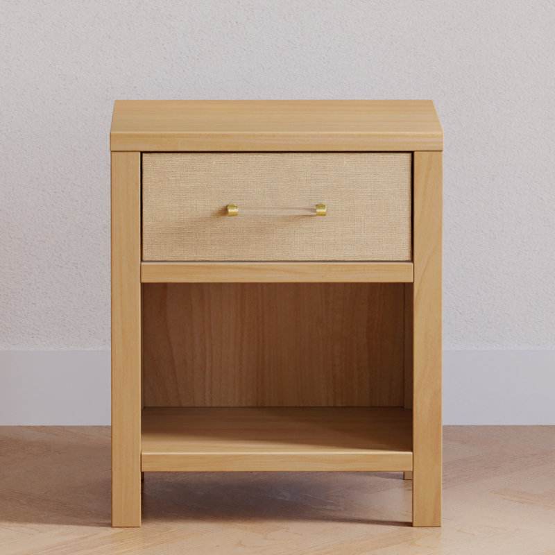 Eloise Assembled Nightstand, Honey