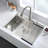 Stainless Steel 30 In 2-Hole Single Bowl Drop-In Kitchen Sink With Bottom Grid And Basket Strainer