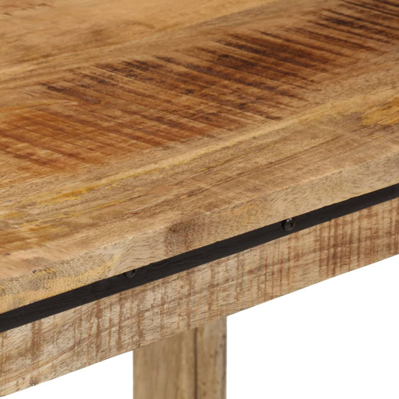 Isadore Rectangular Solid Wood Outdoor Dining Table - 110 cm W 55 cm D