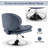 Swivel Accent Chair with Height Adjustment, Upholstered Desk Chair-90989934