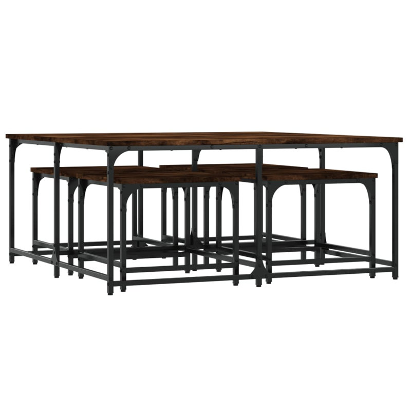Theophilos Frame Coffee Table, Smoked Oak