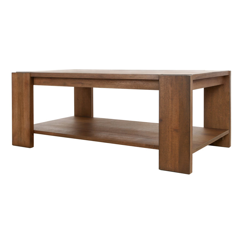 Morton Rectangular Coffee Table With Open Shelf