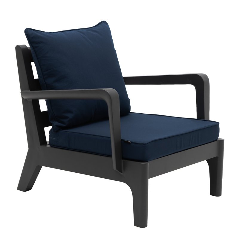 Ensemble de coussins d'extérieur à assise profonde, coussin d'extérieur, coussins de chaise d'extérieur, Bleu marine