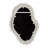 Amoeba Wood Beaded Wall Mirror