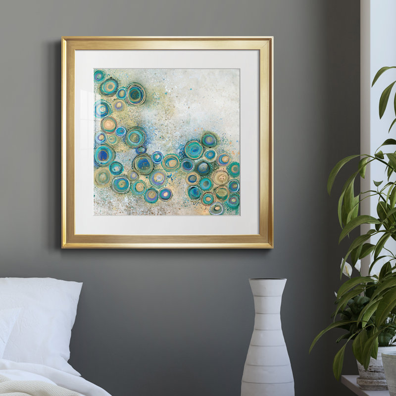 The Wide Waters - Reproduction d'art sur papier encadrée, Papier encadré doré, H 30,5 po x l 30,5 po x P 1,5 po