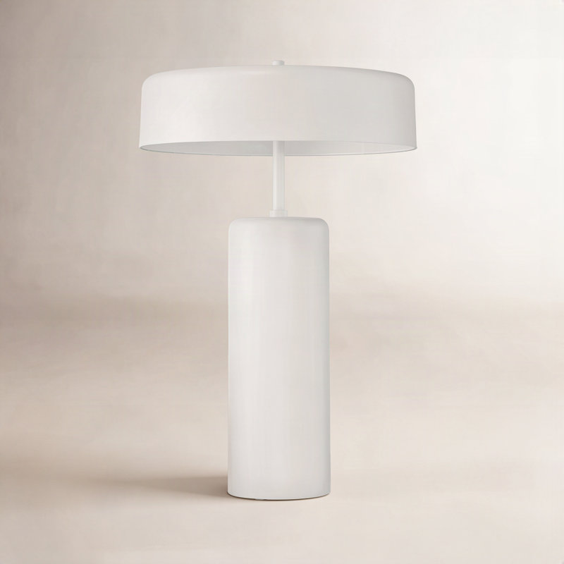 Devina Metal Table Lamp, White