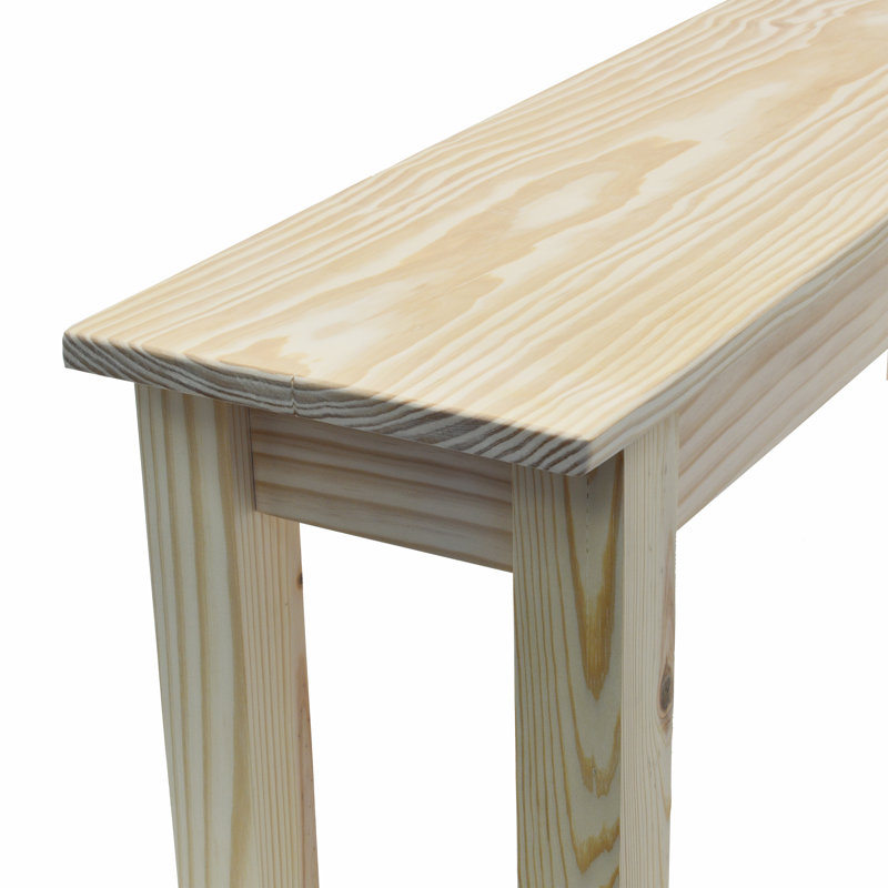 Marne Solid Wood Bench, 17" H x 66" W x 12" D
