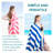 4 Packs Oversized Stripe Beach Towel Thin Terry Set For Women Men 72X40 In Absorbent Big Extra Large XL Clearance Travel Familiestowels Accessories Essentials Adults Gift Blue Pink Yellow Green