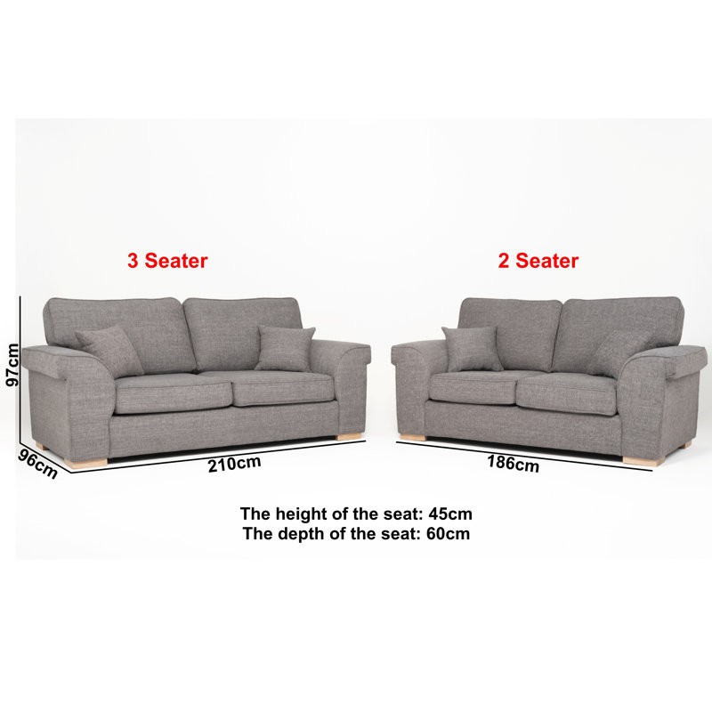 Picadilly 2 - Piece Living Room Set, Mushroom