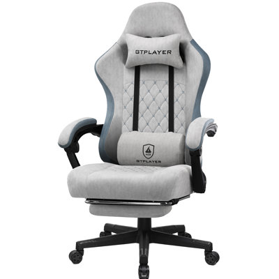 LUCKRACER GAMING CHAIR Adjustable Reclining Ergonomic Swiveling PC & Racing Game Chair with Footrest