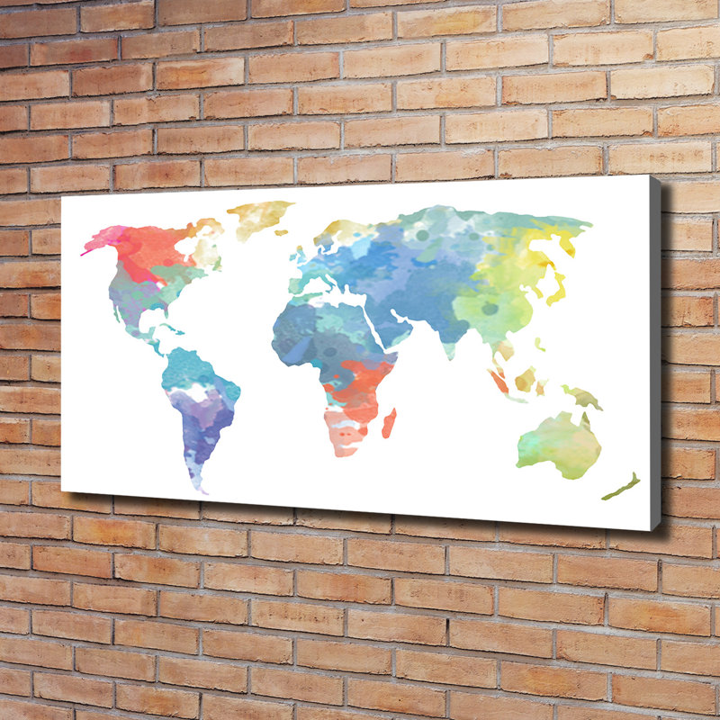 World Map - Wrapped Canvas Print