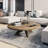 Retro American Solid Wood Round Coffee Table-103446831