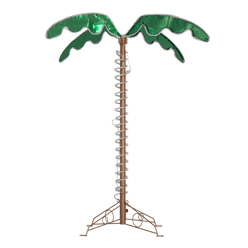 Jaal, arbres et branches éclairés, H 48 po x L 47,24 po x P 47,24 po