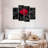 " Red Rose Pop " 4 - Pieces-985637234